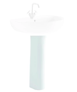 COLONNA PER LAVABO IN CERAMICA BIANCO "COLIBRI 2", GEBERIT